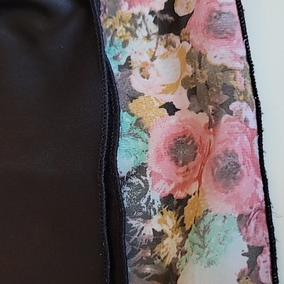 Speechless 2X floral dress sheer long sleeves elastic waist whimsigoth - Picture 10 of 10